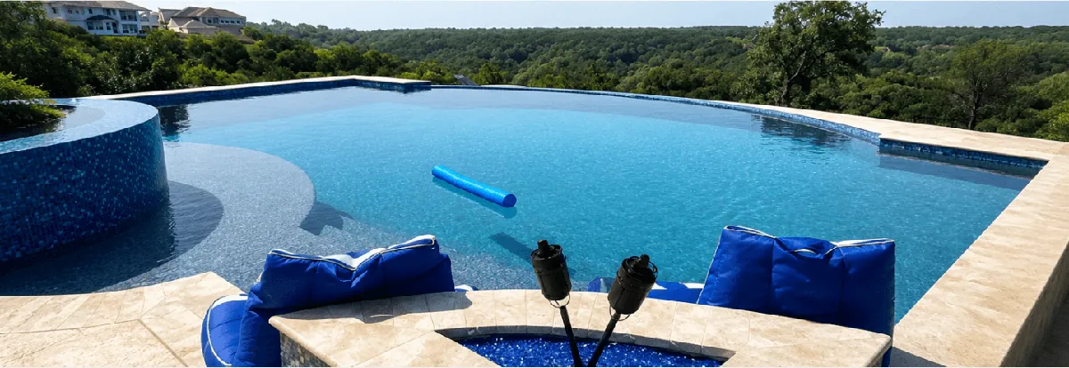 Palm Backyard Resort — custom pool in Pflugerville, TX